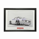 TOYOTA トヨタ 86トレノ カスタム 鉛筆画 名車 旧車 ノスタルジックカー イラスト 絵画 デッサン 絵 A4サイズ 230mmX318mm 額付き 作...