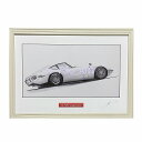 TOYOTA トヨタ 2000GT 後期 リア 鉛筆画 名車 旧車 ノスタルジックカー イラスト 絵画 デッサン 絵 A4サイズ 230mmX318mm 額付き...