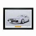 イスズ ピアッツァ 前期 鉛筆画 名車 旧車 ノスタルジックカー イラスト 絵画 デッサン 絵 A4サイズ 230mmX318mm 額付き 作者直筆サイン入り ...