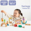 出産祝い 木のおもちゃ 男の子 女の子 ひも通しブロック Swingy スウィンギー ボリュームセット エドインター 誕生日プレゼント 誕生日 2歳 3歳 男の子 女の子 知育玩具 保育園 遊具