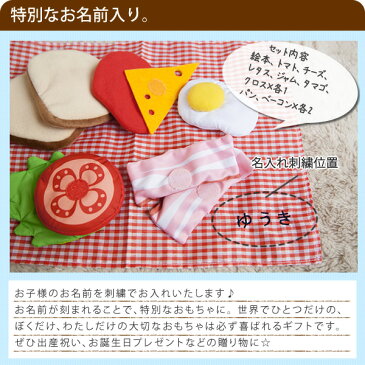 名前入り 絵本とおもちゃのセット えほんトイっしょ しょくぱんくんとサンドイッチ