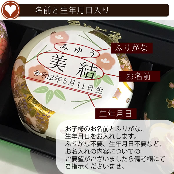 名前入り 和心日本茶セットA 煎茶 ×1 玄米茶 ×1