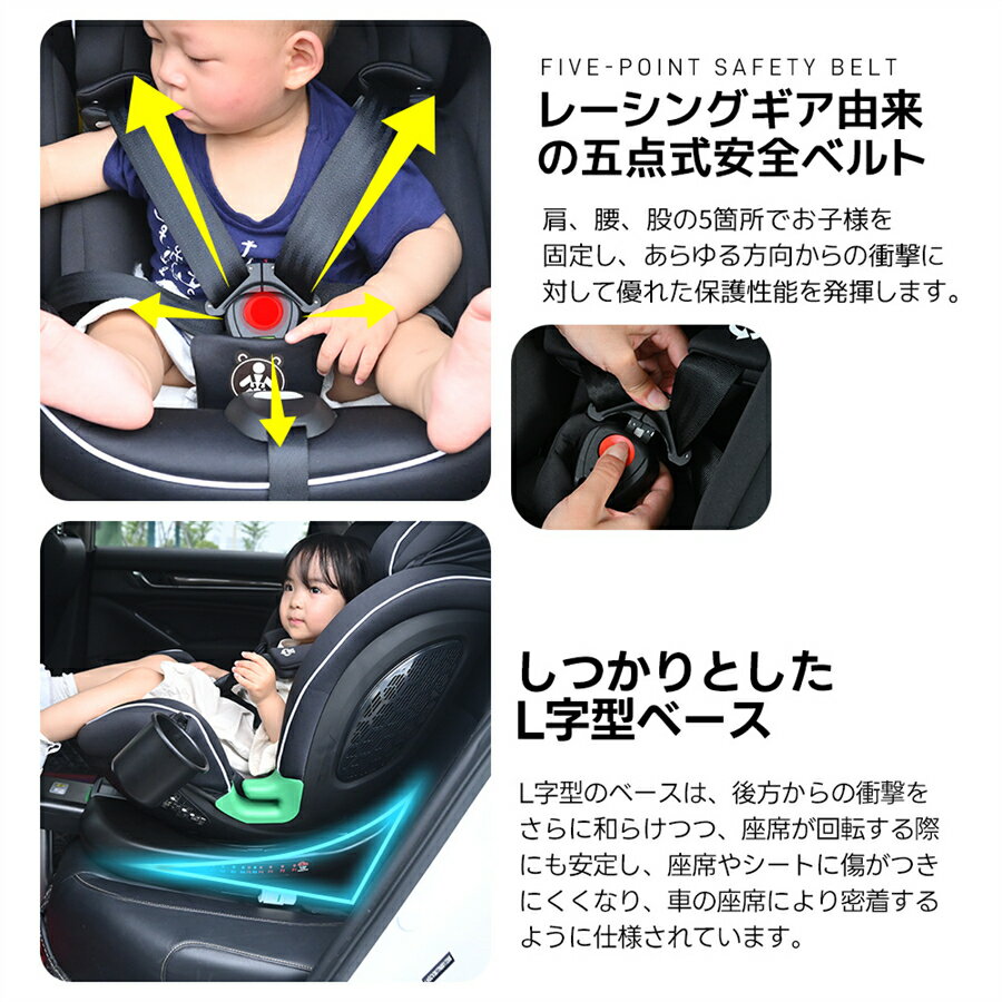BABY KIDS ON BOARD 防水ステッカー シンプルデザイン 円形 直径12.5CM NATURAL_03 (ブラック KIDS)
