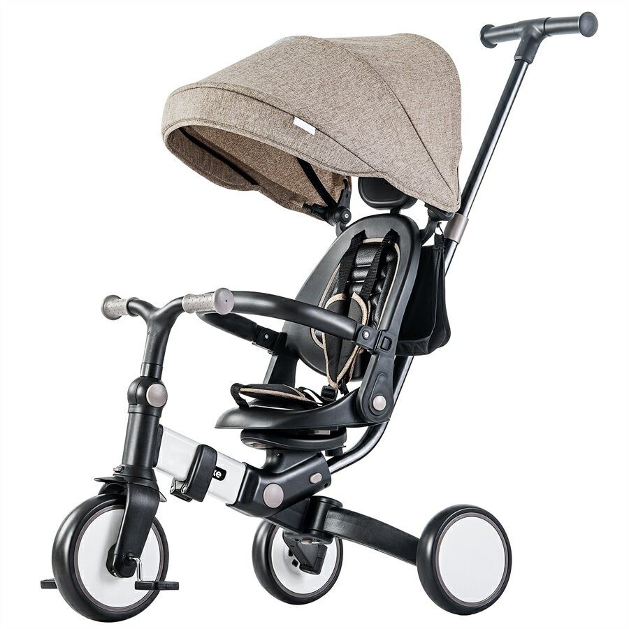 子供用三輪車 折りたたみ 手押し かじとり 7in1 7WAY 1歳 2歳 3歳 ランニングバイク 座面回転 自転車 おもちゃ 乗用玩具 幼児用 キッズバイク ...