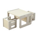 【24H限定★15%OFF】デスク&チェア3点セット 子供用テーブル 子供机 テーブルセット 学習デスク 机 幼児机 組立簡単 キッズテーブル 子供チェア キッ...