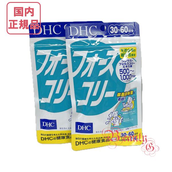 ≪お得な2点セット≫【国内正規品・全国送料無料・ネコポス発送（ポスト投函）】DHC フォースコリー (120粒入り)×2 賞味期限2026年8月以..