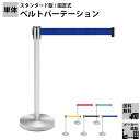 【最大ポイント5倍!本日限定】家具AKIRA ベルトパーテーション パーテーション 連結ベルト スタンダード 1本 ブルー ステンレス 仕切り 誘導ポール ガイドポール 高さ89cm 2mサイズ お客様案内 イベント 立入禁止 誘導 整列 行列 行列
