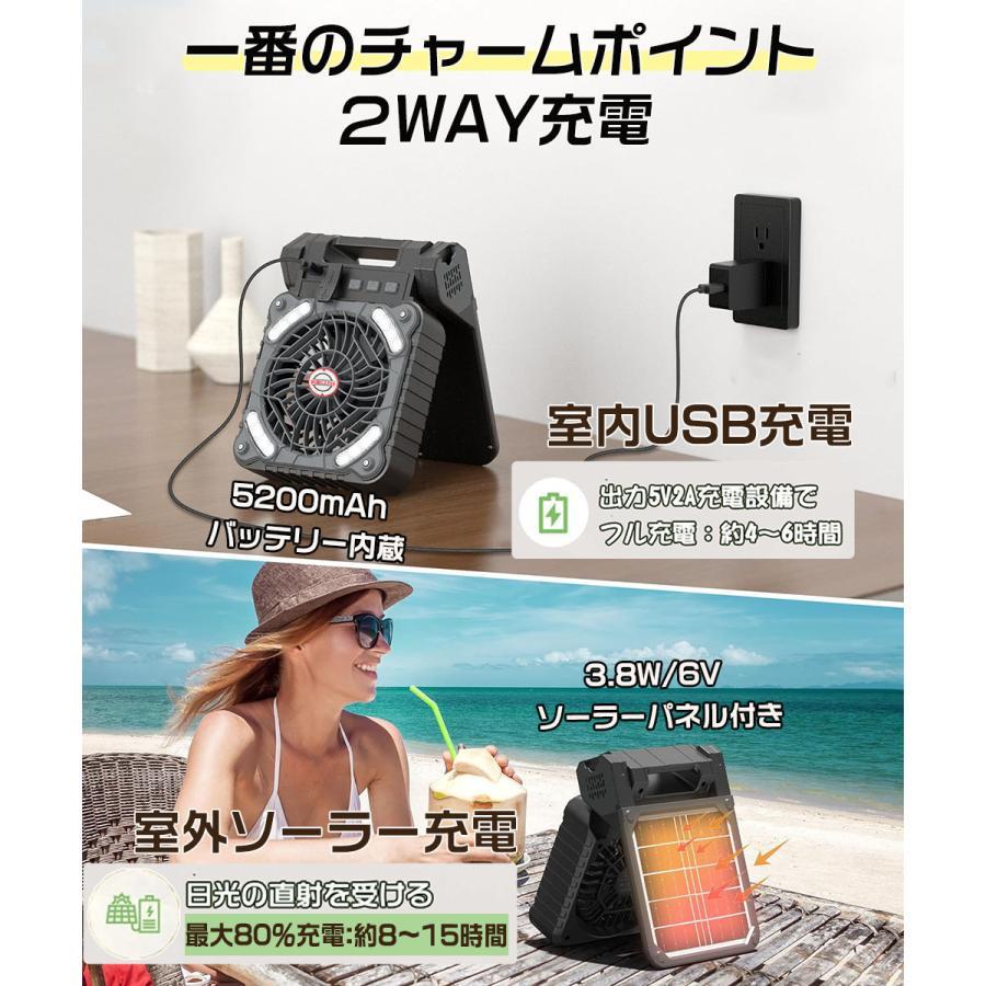 2026最新 ソーラー扇風機 防災グッズ ソー...の紹介画像2