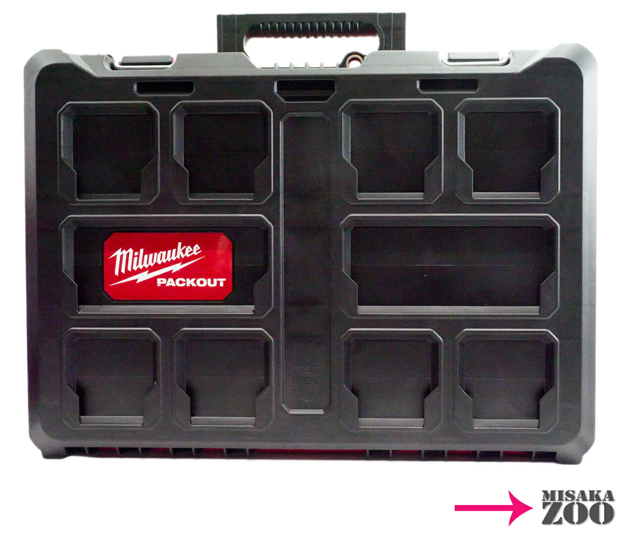 Milwaukee|ミルウォーキー PACKOUT ツールボックス Mサイズ (ウレタンフォームなし) 48-22-8450