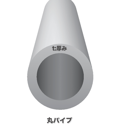 [送料後連絡]　長尺・重量指定商品-土/日配送時間指定不可　SUS304ステンレス　化粧丸パイプ　(t)厚み3.0mm x 径(外径)25mm x (L)長さL4000mm　6.56kg/本