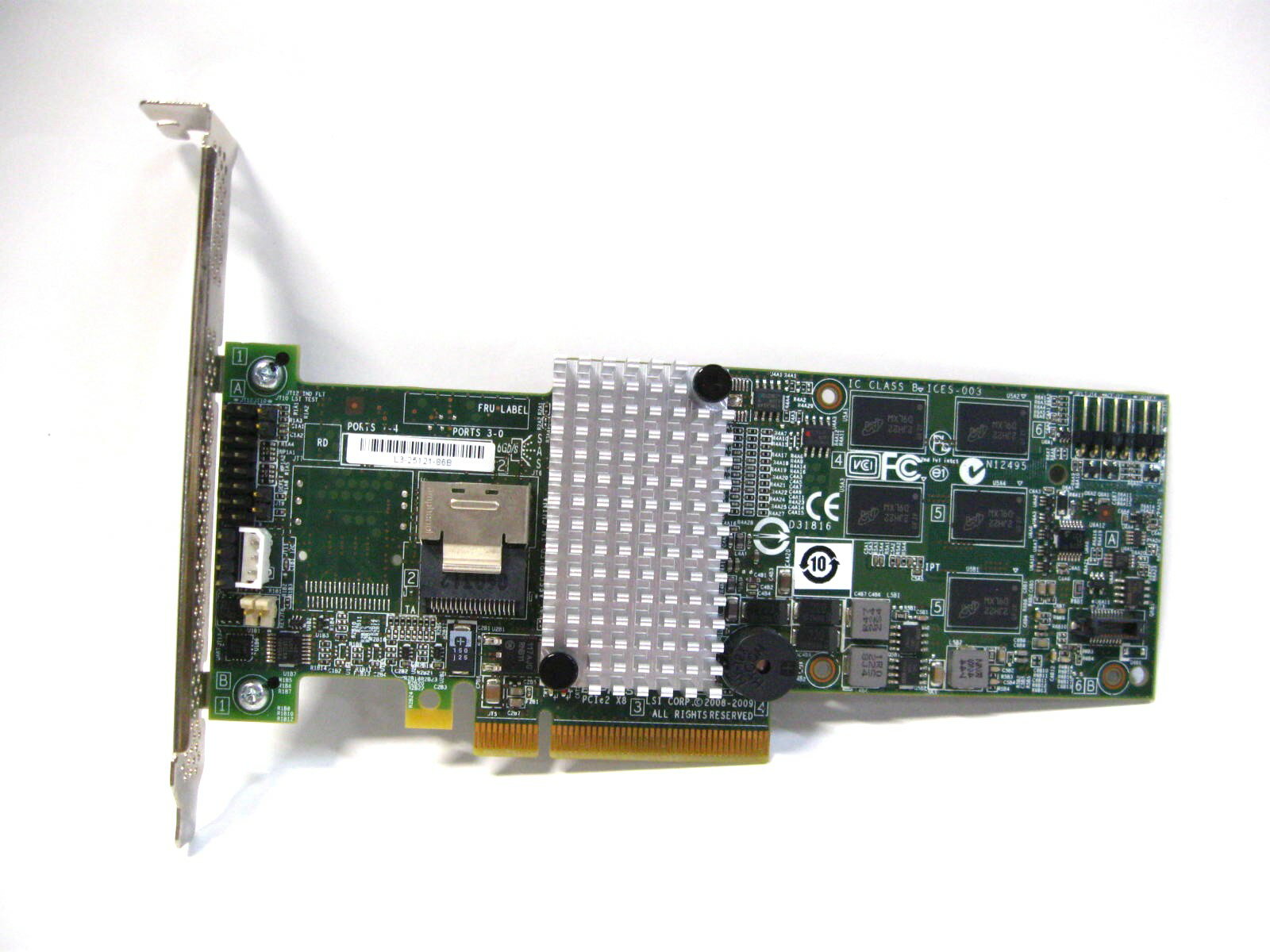 【中古】LSI MegaRAID SAS 9260-4i 6Gbps SAS/SATA RAIDコントローラ 512MB PCI-EX 中古 L3-25121-86B