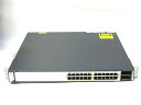 【中古】▽Cisco Catalyst WS-C3750E-24TD-S V03 15.2(4)E10 26ポート ギガビットスイッチ 中古 1000BASE-...
