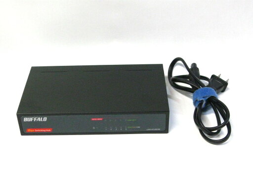 【中古】▽BUFFALO LSW3-GT-5NS/BK 5ポート ギガビット スイッチングハブ 1000Base-T 中古 バッファロー 【中古】▽BUFFALO LSW3-GT-5NS/BK 5ポート ギガビット スイッチングハブ 1000Base-T 中古 バッファロー