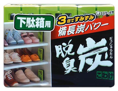 鞋櫃用 - 脱臭炭 こわけ 下駄箱用 55gX3個