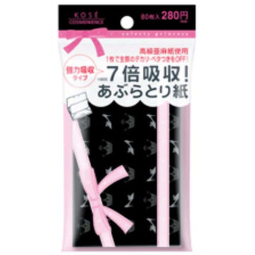 コーセー コンビニック セレクティ プリンセス 強力あぶらとり紙 80枚入