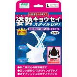 商品説明 「山田式 姿勢キョウセイ カタラーク 女性用 L」は、肩のハリや背筋をすっきりさせる、身体のバランスを考えた胸部安定サポーターです。通気性に優れムレにくい素材であるスパンデックスの優れた張力で、胸郭に作用させて肩回し運動を行う事により、胸郭のひずみを緩和します。 背筋が伸び、正しい姿勢の保持に役立ちます。一体型ベルトが背筋を伸ばし、更にウエストベルトでスタイルもアップ。一体型ベルトなので調節がは簡単。身体に自在にフィットします。OA機器などで長時間同じ姿勢をされる方、姿勢の悪い方、猫背の方などに最適です。 使用上の注意 ●締めすぎないようにご注意下さい。 ●素肌に直接装着しないで下さい。 ●長時間、就寝時のご使用は避けて下さい。 ●外傷、しっしん、かぶれ、アトピーのある方は使用しないで下さい。 ●妊娠中又は妊娠していると思われる方は使用しないで下さい。 ●16歳未満の方は、様子を見ながらご使用下さい。 ●万一、使用中に身体の異常を感じた時には直ちに使用を中止して下さい。 ●乳幼児の手の届かない所に保管して下さい。 ●本品の改造、用途以外の使用はしないで下さい。 ●洗濯する場合には、洗濯表示に従って下さい。 ●面テープの取り扱いには注意して下さい。 ●火気に近づけないで下さい。 ●ご使用前に、正しい装着方法の説明書を必ずお読み下さい。 組成 ナイロン、ポリエステル、ポリウレタン、ゴム【ご注文前に確認ください】ご注文数量を多くいただいた場合、複数梱包となることがございます。その場合の送料は【送料単価×梱包数】を頂戴しております。また、「発送目安：約3-5営業日」とご案内しておりますが、こちらより遅れることがございます。予めご了承くださいませ。※税込5,500円以上ご購入いただいた場合の送料無料サービスは1梱包のみです。複数梱包になってしまう場合、数量に応じ送料を頂戴します。