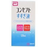 商品説明 「コンセプト すすぎ液 120ml」は、装用前のソフトレンズのすすぎ洗いに便利なソフトレンズ用すすぎ液です。目にホコリやごみが入ったとき、クリアなレンズで気分を変えたい時の一時的な取り外し時にも便利です。 コンセプトワンステップ、コンセプトクイック専用。 使用方法 ●コンセプト(R)酵素クリーナー使用後の装用前のすすぎ ●コンセプトワンステップ(R)またはコンセプトクイック(R)使用時の装用前のすすぎ ●ソフトコンタクトレンズの一時的な取り外し時のすすぎ *本剤は消毒剤ではありません。装用前には必ずレンズの消毒を行って下さい。 使用上の注意 ●ご使用前には、必ず添付文書をよく読み大切に保管して下さい。 ●また記載されている使用方法や注意事項を厳守して下さい。 ●ソフトコンタクトレンズの取扱いについてはレンズの取扱説明書を読み、その使用方法等を守って下さい。 ●眼に刺激や異常を感じた場合にはレンズの装用を中止し、眼科医にご相談下さい。 ●レンズ取扱いの前には必ず石けんなどで手を洗って下さい。 ●直接点眼しないで下さい。 ●汚染を避けるため、ボトルの注ぎ口に指や器物が触れないようご注意下さい。 ●一度使用した本剤は再使用しないで下さい。 ●使用期限の過ぎた製品は使用しないで下さい。 ●使用後は直ちにキャップを締めて下さい。 ●室温で保存して下さい。 ●直射日光をさけ、小児の手の届かない涼しい所に保管してください。 *コンセプトワンステップ(R)とコンセプトクイック(R)は、ソフトコンタクトレンズ(グループIからグループIV)に使用できます。ただし、虹彩付きソフトレンズ(レンズの虹彩部分に着色しているカラーソフトレンズ)には使用できません。レンズを傷める恐れがあります。 主成分 塩化ナトリウム お問い合わせ先 お客様フリーダイヤル：0120-525-011(土日祭日を除く9：00-17：30) 輸入発売元 エイエムオー・ジャパン株式会社 東京都港区虎ノ門5-13-1【ご注文前に確認ください】ご注文数量を多くいただいた場合、複数梱包となることがございます。その場合の送料は【送料単価×梱包数】を頂戴しております。また、「発送目安：約3-5営業日」とご案内しておりますが、こちらより遅れることがございます。予めご了承くださいませ。※税込5,500円以上ご購入いただいた場合の送料無料サービスは1梱包のみです。複数梱包になってしまう場合、数量に応じ送料を頂戴します。