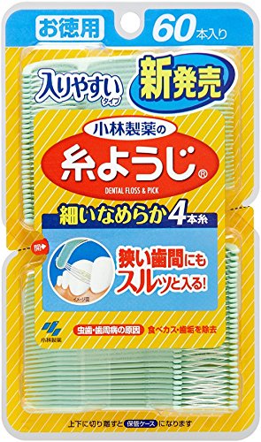 小林製薬の入りやすい糸ようじ? フロス&ピック デンタルフロス 60本