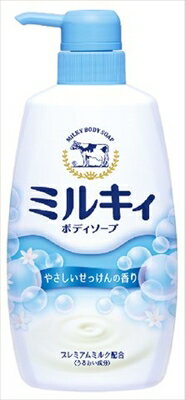 牛乳石鹸共進社 ミルキィボディソープ　＜やさしいせっけんの香り＞　ポンプ付 550mL