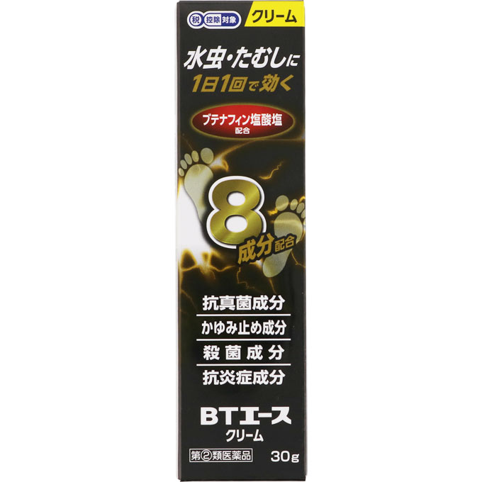 【指定第2類医薬品】BTエースクリーム 30g [ブテナロックと同じ有効成分：ブテナフィン塩酸塩 配合]【セルフメディケーション税制対象商品】