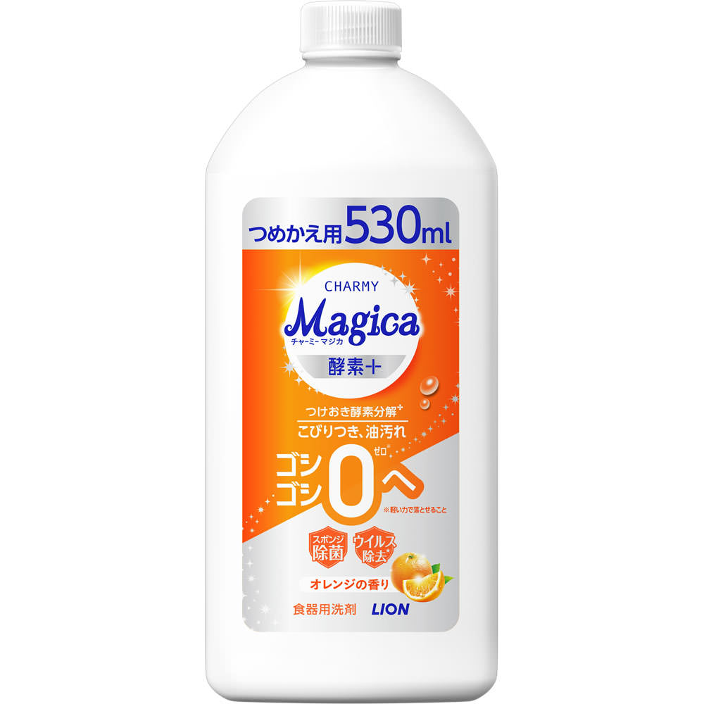 乐天商城 - CHARMY Magica 酵素＋（プラス） オレンジの香り つめかえ用 530mL