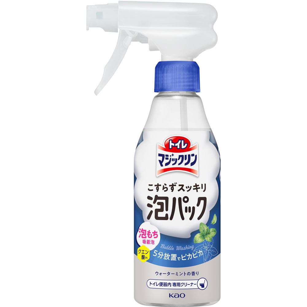 乐天商城 - 花王 トイレマジックリン こすらずスッキリ泡パック ウォーターミントの香り 本体 300mL