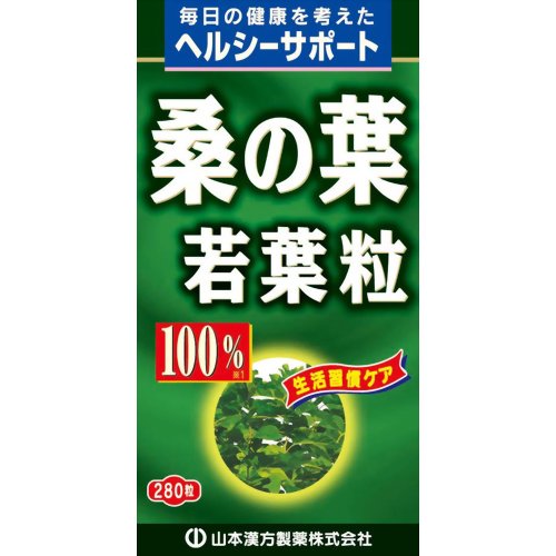 「桑の葉粒100% 280粒」は、桑の葉を飲みやすく粒状に仕上げました。ご家庭の健康維持にお役立て下さい。【広告文責】株式会社ミサワ薬局 TEL：03-6662-6650【メーカー、製造元、輸入元、販売元】山本漢方製薬株式会社【商品区分】健康食品【ご注文前に確認ください】ご注文数量を多くいただいた場合、複数梱包となることがございます。その場合の送料は【送料単価×梱包数】を頂戴しております。また、「発送目安：約3-5営業日」とご案内しておりますが、こちらより遅れることがございます。予めご了承くださいませ。※税込5,500円以上ご購入いただいた場合の送料無料サービスは1梱包のみです。複数梱包になってしまう場合、数量に応じ送料を頂戴します。