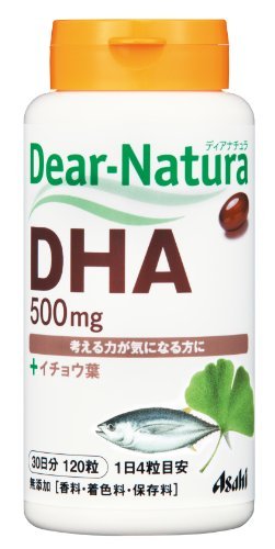 Asahi ディアナチュラ DHA with イチョウ葉 120粒 【ボトルタイプ】
