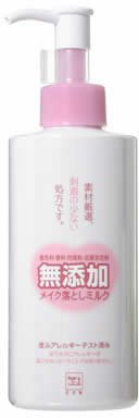 「カウブランド 無添加 メイク落としミルク 150ml」は、素材厳選、植物性オイル配合のマイルドなクレンジングミルクです。パーム油などからできた植物性オイル配合。鉱物油は使っておりません。着色料、香料、さらにパラベンなどの防腐剤や品質安定剤などが無添加です。ぬれた手や顔でも使えます。【ご注文前に確認ください】ご注文数量を多くいただいた場合、複数梱包となることがございます。その場合の送料は【送料単価×梱包数】を頂戴しております。また、「発送目安：約3-5営業日」とご案内しておりますが、こちらより遅れることがございます。予めご了承くださいませ。※税込5,500円以上ご購入いただいた場合の送料無料サービスは1梱包のみです。複数梱包になってしまう場合、数量に応じ送料を頂戴します。