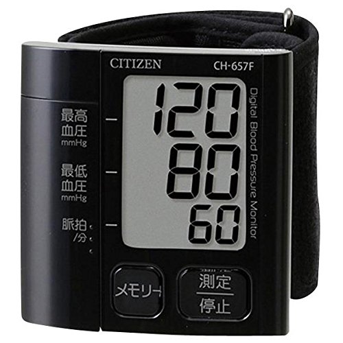 シチズン 電子血圧計 [手首式]CH-657F-BK