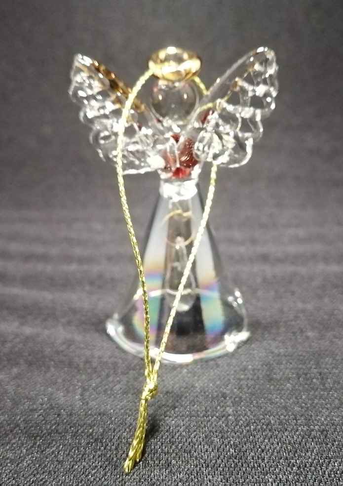 エンゼルベル エンジェル 天使 ガラスベル ガラス天使 癒し オブジェ 幸運 インテリア 置物