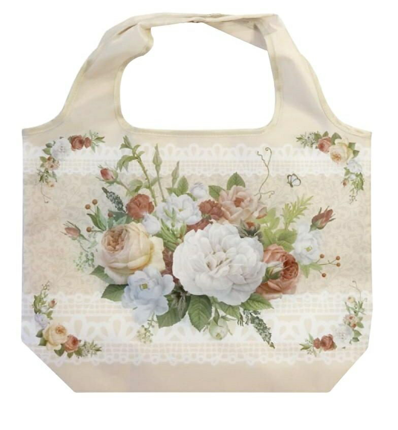 エコバッグ 薔薇 ローズ バラ バッグ ミニバッグ トートバッグ エコバッグ コンパクトバッグ