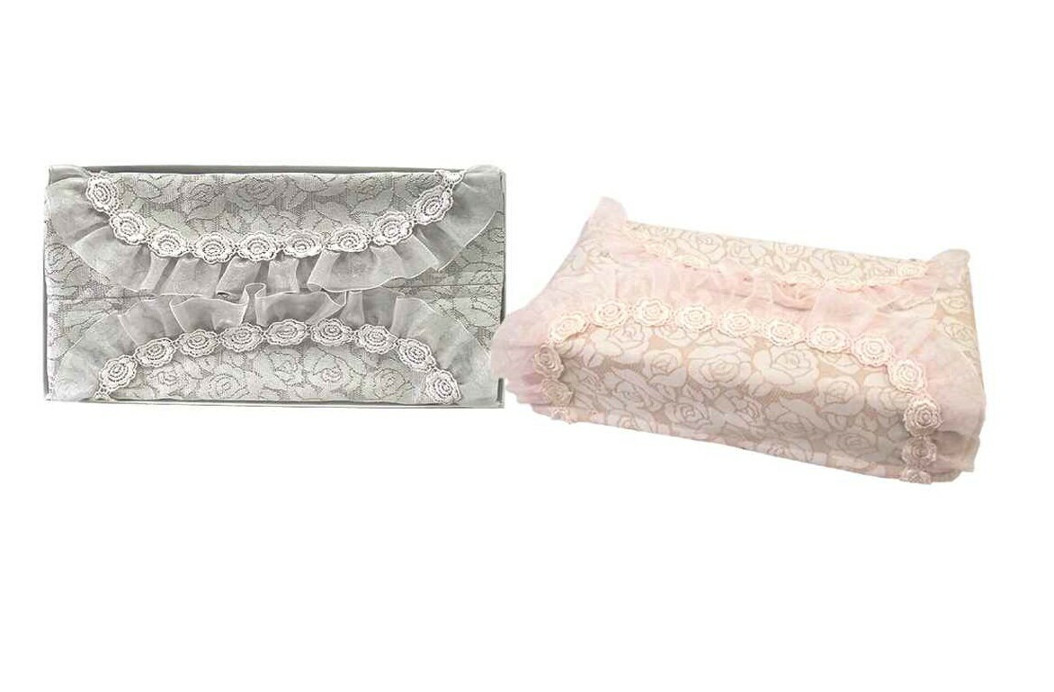 乐天商城 - 薔薇模様のジャガード生地が上品です！ローズティッシュボックスカバー ティッシュカバー レース 薔薇 ローズ バラ