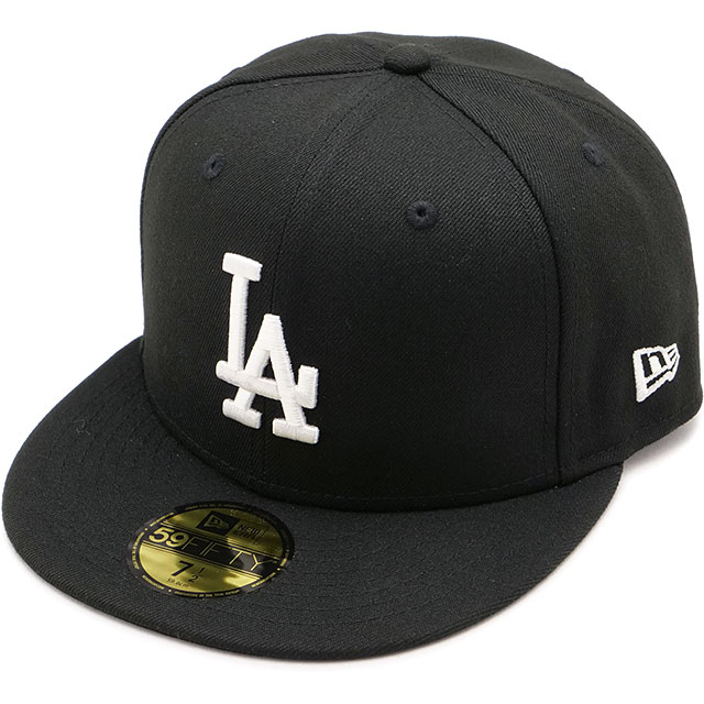 樂天商城 - 【最大100%ポイントバック】ニューエラ キャップ NEW ERA CAP ロサンゼルス・ドジャース [14525221] 59FIFTY メンズ・レディース 帽子 ブラック/スノーホワイト 正規取扱店