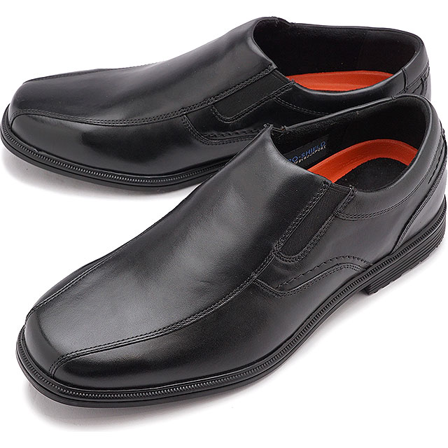 樂天商城 - 【最大100%ポイントバック】ロックポート ROCKPORT レザーシューズ テイラー ウォータープルーフ スリッポン [CI0820W] Taylor WP Slip On メンズ 革靴 ワイドワイズ ビジネス 防水 Black 黒 ブラック系 正規取扱店