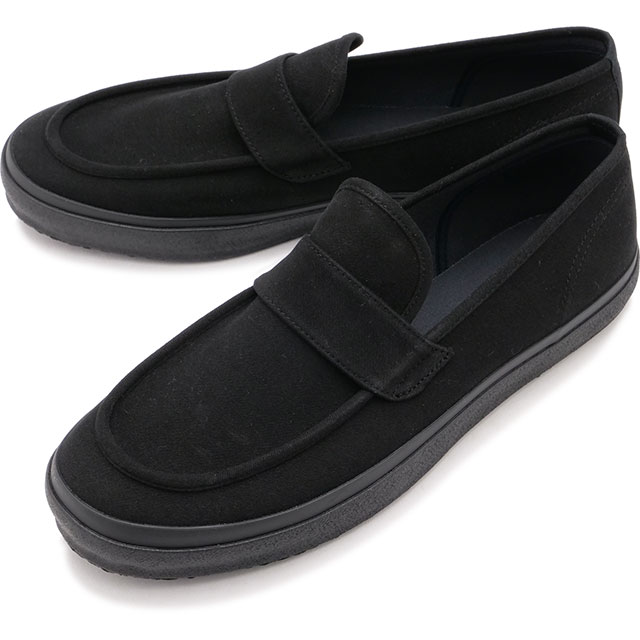 樂天商城 - 【最大100%ポイントバック】ムーンスター ファインバルカナイズド MOONSTAR FINE VULCANIZED スニーカー ローフィーW [54323476 FW23] LOAFY W メンズ・レディース 日本製 ローファー スリッポン キャンバス BLACK 黒 ブラック系 正規取扱店