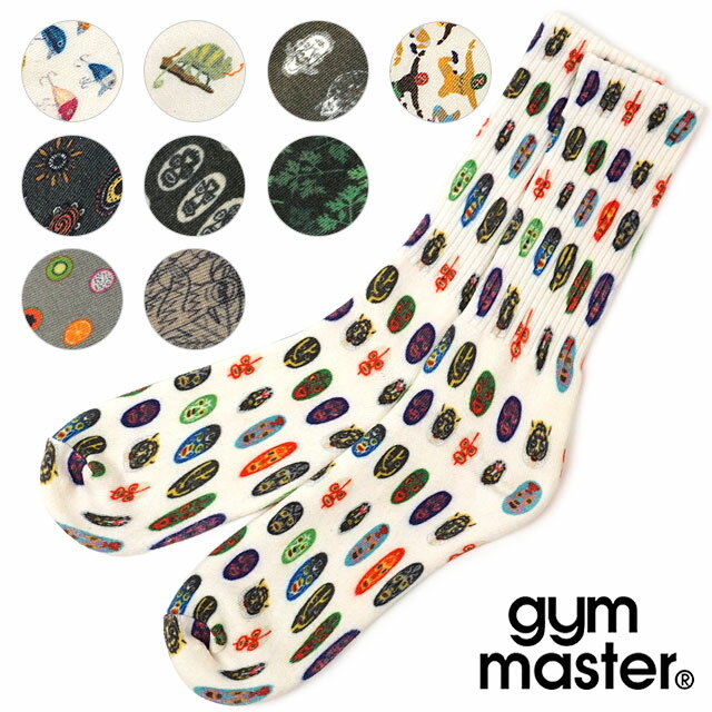 樂天商城 - 【最大100%ポイントバック】ジムマスター gym master ハッピーペイント クルーソックス メンズ・レディース 靴下 [G857329]【メール便可】 正規取扱店