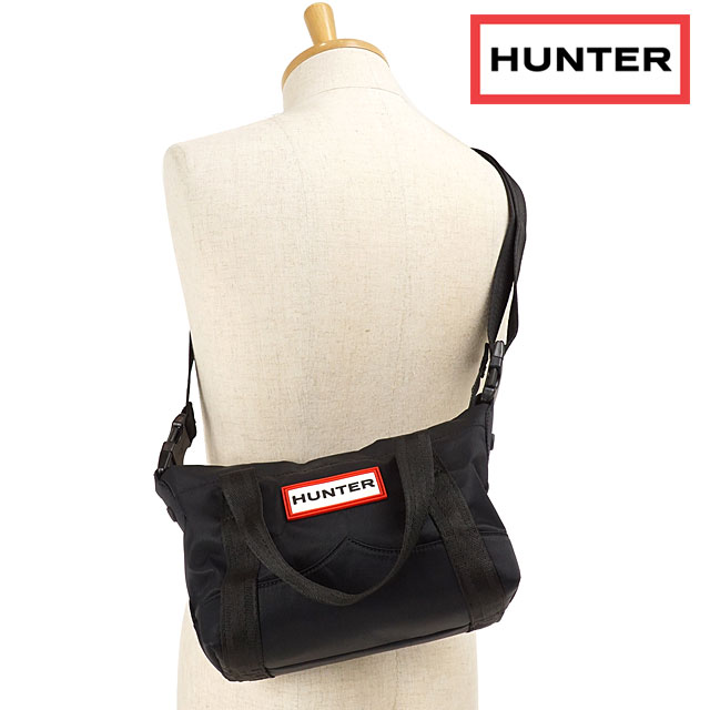 樂天商城 - 【最大100%ポイントバック】ハンター HUNTER レディース ナイロン トップクリップ トートバッグ ミニ NYLON TOPCLIP TOTE MINI [UBS1203KBM-BLK FW21] メンズ・レディース 2WAY ショルダーバッグ Black ブラック系 正規取扱店