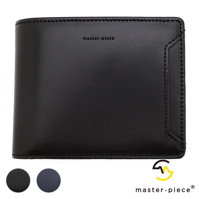 Rakuten - 【最大100%ポイントバック】マスターピース master-piece メンズ 二つ折りミドルウォレット Notch [223052 SS21] master piece 財布 日本製 革製 小銭入れ有 高級ギフト レザー 正規取扱店