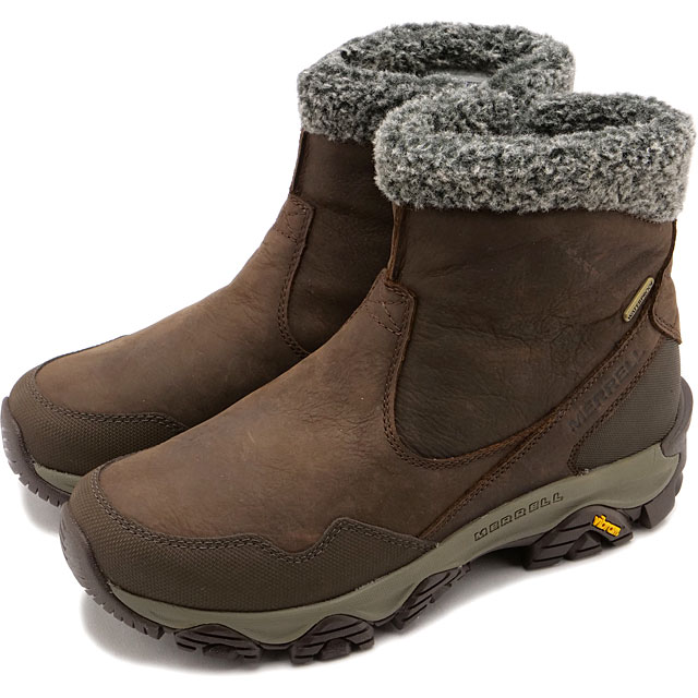 メレル MERRELL レディース ウィンターブーツ コールドパック3 サーモ ミッド ジップ ウォータープルーフ  W COLDPACK 3 THERMO MID ZIP WATERPROOF 防寒靴 スノー 防水・防滑シューズ スリッポン スニーカー CINNAMON 正規取扱店