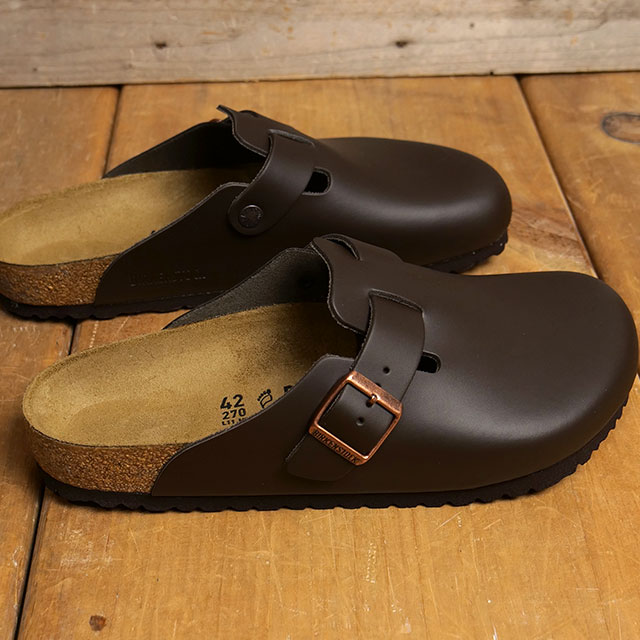 【最大100%ポイントバック】ビルケンシュトック BIRKENSTOCK ボストン ナチュラルレザー [60101/60103 FW23] Boston NL メンズ・レディース 靴 クロッグ サンダル Dark-Brown 正規取扱店【cp】 2
