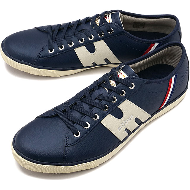 【最大100%ポイントバック】モーブス mobus メンズ スニーカー エッセン [M-1838T-3113 FW23] ESSEN 靴 ローカット NAVY/CREAM 正規取扱店【cp】