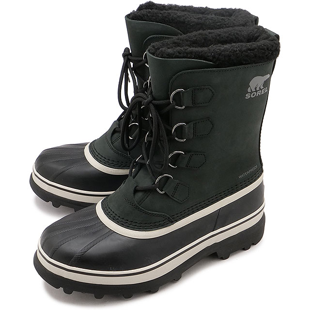 乐天商城 - 【20%OFF/SALE】ソレル SOREL メンズ カリブー ウォータープルーフ [NM1000-016 FW23] M CARIBOU WP スノーブーツ ウィンターブーツ 防水 Black/Dark-Stone 正規取扱店【ts】【e】
