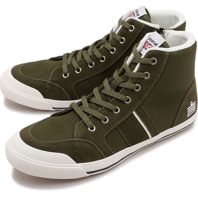 【最大100 ポイントバック】アドミラル Admiral スニーカー イノマー ハイ AD-603 FW23 INOMER HI メンズ レディース Khaki カーキ系 正規取扱店