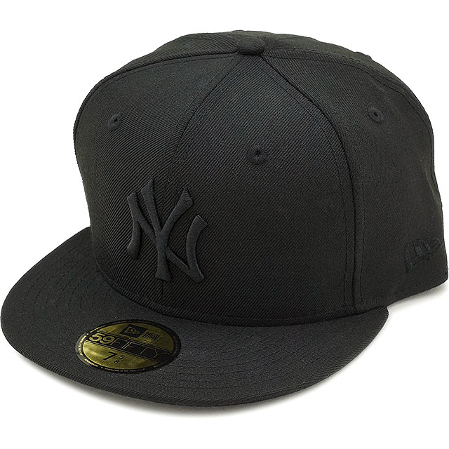樂天商城 - 【最大100%ポイントバック】ニューエラ キャップ NEW ERA CAP ニューヨーク・ヤンキース [14525212] 59FIFTY MLB カスタム メンズ・レディース 帽子 ブラック/ブラック 正規取扱店