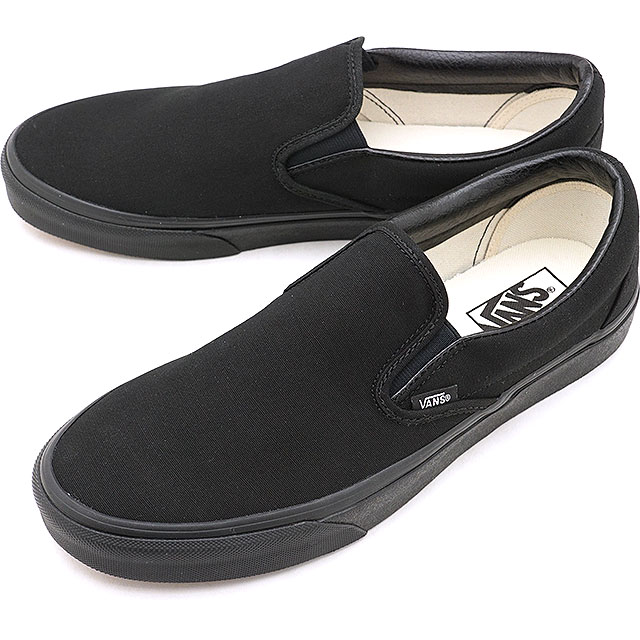 【最大100%ポイントバック】バンズ VANS スリッポン クラシック スリップオン CLASSIC SLIP-ON メンズ・レディース ヴァンズ スニーカー BLACK/BLACK ブラック系 [VN000EYEBKA SS19] 正規取扱店