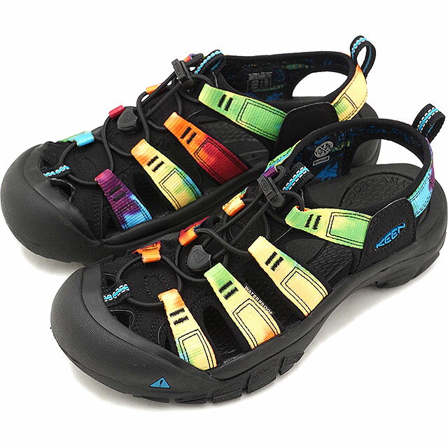 樂天商城 - 【最大100%ポイントバック】KEEN キーン サンダル 靴 レディース W NEWPORT RETRO ニューポート レトロ Original Tie Dye [1018822 SS18] 正規取扱店