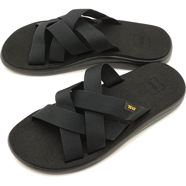 【最大100%ポイントバック】テバ Teva メンズ サンダル M Voya Slide ボヤ スライドBLK [1099272B] 正規取扱店