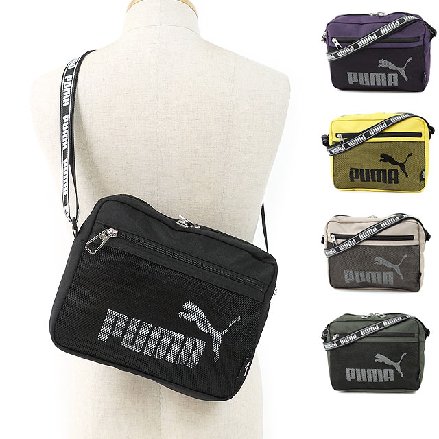 乐天商城 - 【最大100%ポイントバック】プーマ PUMA VOGELシリーズ 横型ミニショルダー メンズ・レディース メッシュポケット付きショルダーバッグ [J20054 SS19]【メール便可】 正規取扱店