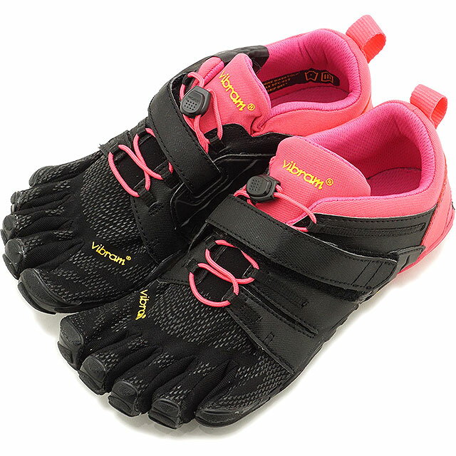 乐天商城 - 【最大100%ポイントバック】ビブラムファイブフィンガーズ Vibram FiveFingers 5本指シューズ オールラウンドモデル V-Train 2.0 W [20W7703] レディース ジム フィットネス トレーニング ランニング スニーカー BLACK/PINK ブラック系 正規取扱店
